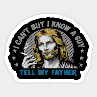 I Can't But I Know A Guy - Retro Christian Jesus Sticker